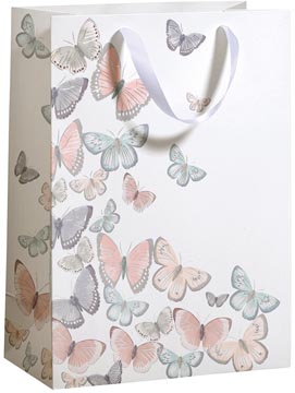 Geschenkzak Tender Butterflies, L, 33,5 x 26 x 13,5 cm