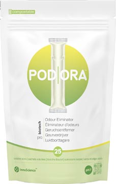 Pqt 25 pods eliminateur d'odeurs podora