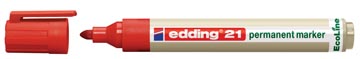 Markeerstift ecoline e21 rood edding