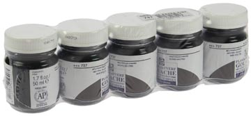 Plakkaatverf 16 ml zwart talens