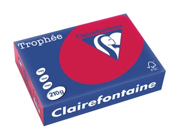 250 f a4 210gr rouge gros  clairefontaine - 2211