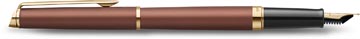Waterman Hémisphère Metalic vulpen, medium, koperrood GT, giftbox