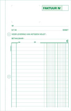 Facturen nl 3-voud 50 vel 21x13,5 cm exacompta