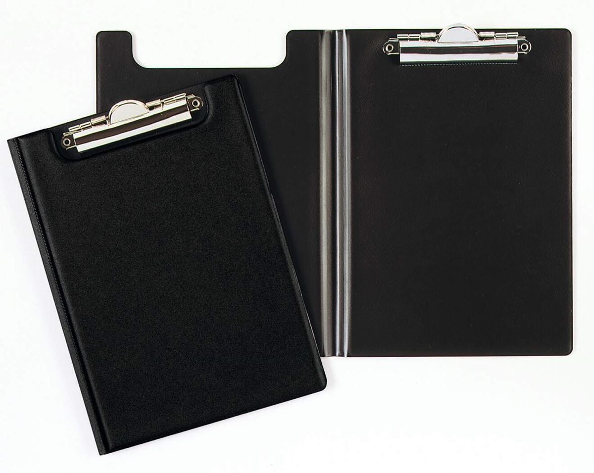 Klemplaat a5 zwart durable