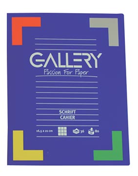 Cahier 21x16,5 80g 36f q