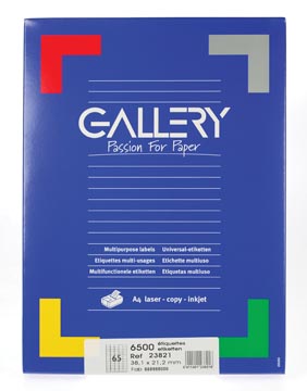D.100 vel laseretiketten 38,1 x 21,2mm 65 etiket/vel gallery