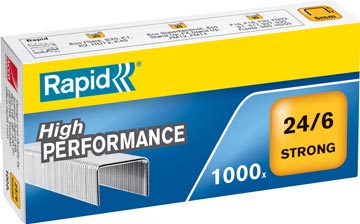 D.1000 nietjes gegalvaniseerd 24/6 rapid