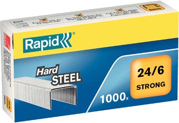 D.1000 nietjes staal 24/6 rapid
