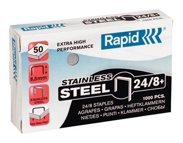 D.1000 nietjes rvs 24/8 rapid