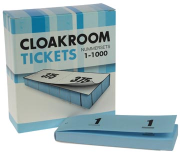 D.10 nummerbloks cloakroom 1 - 1000 blauw