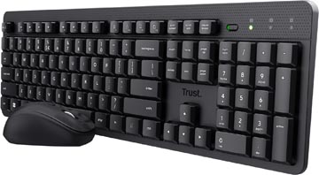 Draadloos stil toetsenbord met muis ody ii azerty trust