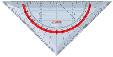 Geodriehoek 16 cm maped