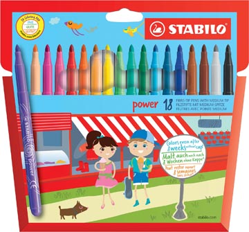 P. 18 feutres power stabilo