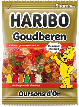Sachet 185 gr bonbons oursons d'or haribo