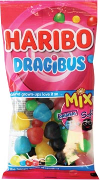 Sachet 130 gr bonbons dragibus duomix haribo