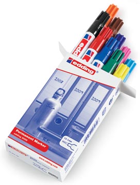 D.10 permanent markers 3000 assorti edding 