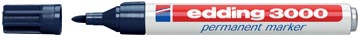 Edding permanent marker 3000 staalblauw