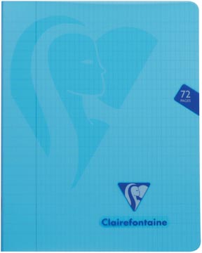 Cahier mimesys pp quadrillé 4 x 8 36 feuilles 90gr a5 assorti clairefontaine