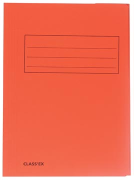 Chemise de classement avec rabats 250 gr a4 orange classex