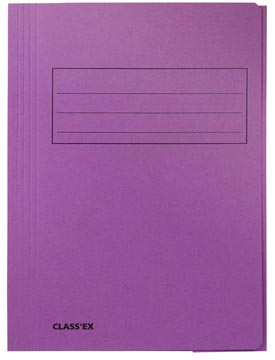 Farde 3 rabats lilas a4 250gr
