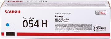 Canon toner 054H, 2.300 pagina's, OEM 3027C002, cyaan
