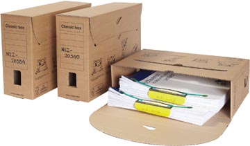 Loeff's Classic box boîte archive, ft 370 x 260 x 115 mm, brun, PK50