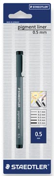 Pigmentliner 0,5mm noir blis
