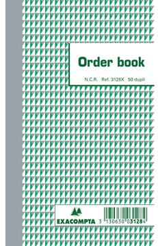 Orderboek gelijnd 2-voud 17,5 x 10,5 cm exacompta