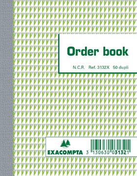 Orderboek gelijnd 2-voud 50 blad 13,5 x 10,5 cm exacompta