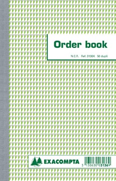Orderboek gelijnd 2-voud 50 blad 21 x 13,5 cm exacompta