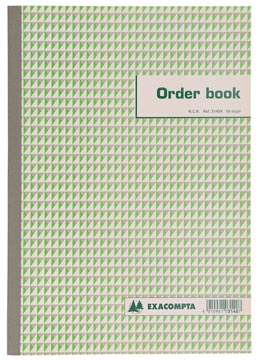 Orderboek gelijnd ncr  2-voud a4 exacompta