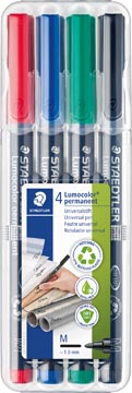Etui 4 marquer ohp lumocolor r/bl/v/n staedtler