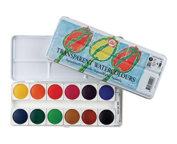 Bte 12 godets peinture aquarel