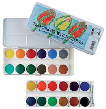 Talens aquarelle 24 godets