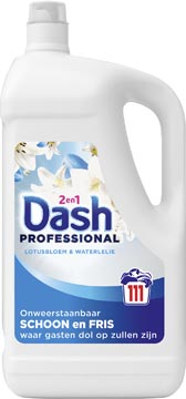 Dash Professional 2 in 1 Formula Lotusbloem &amp; Waterlelie wasmiddel, fles van 4,995 liter, 111 wasbeurten