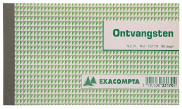 Ontvangstbewijzen 2-voud 10,5 x 18 cm exacompta