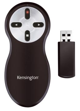Draadloze presenter met laserpointer zonder geheugenkaart kensington