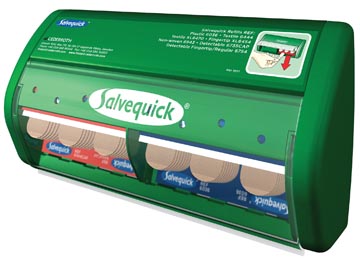 Pleisterautomaat incl 45 plastiek + 40 elastische pleisters salvequick