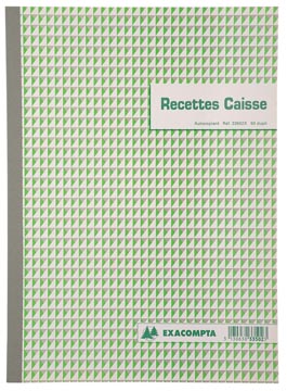 Exacompta recettes caisse, ft A4, Franstalig, dupli (50 x 2 vel)