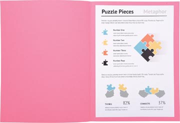 P.100 dossiermappen super 160gr a4 roze exacompta