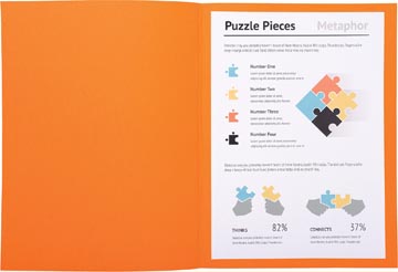 P.100 dossiermappen super 160gr a4 oranje exacompta