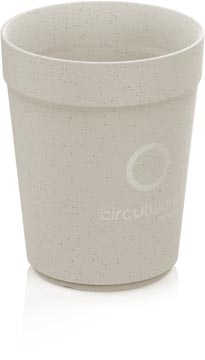 Conpax Circulware beker, 300 ml, PP, beige, pak van 24 stuks