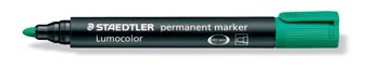 Permanent marker met ronde punt groen staedtler
