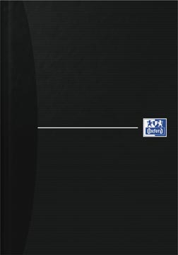 Oxford Office Essentials cahier, couverture rigide, 192 pages, ligné, ft A5, smart black