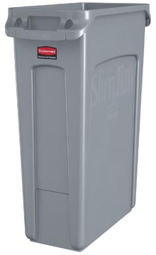 Afvalcontainer slim jim 87l grijs rubbermaid