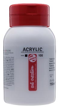 Arcrylverf 750ml titaanwit talens