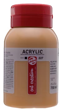Acrylverf 750ml geel oker talens