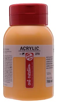 Acrylverf 750ml donker azogeel talens