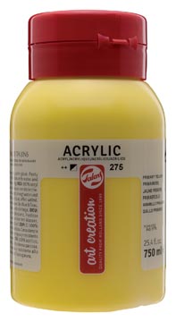 Acrylverf 750ml primair geel talens