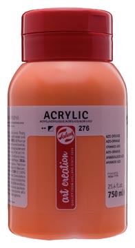 Arcrylverf 750ml azo-oranje talens